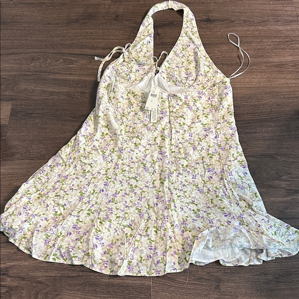 NWT! Anthropologie Maeve Sleeveless Halter Mini Dress - Size XL 🐸 - Picture 7 of 8